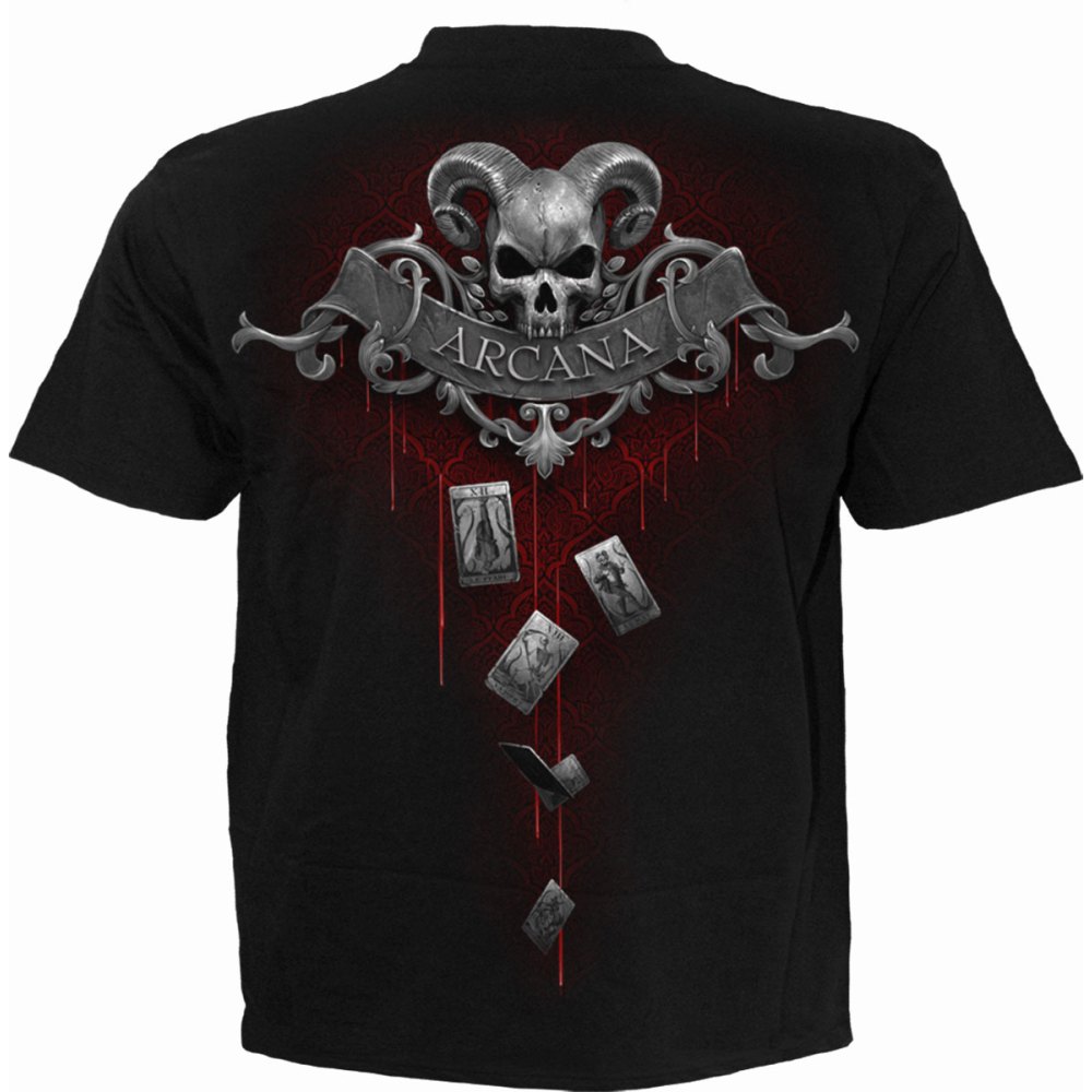 Spiral - DEATH TAROT Heren T-shirt - Zwart